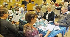 Sangaften i Konfirmandstuen]